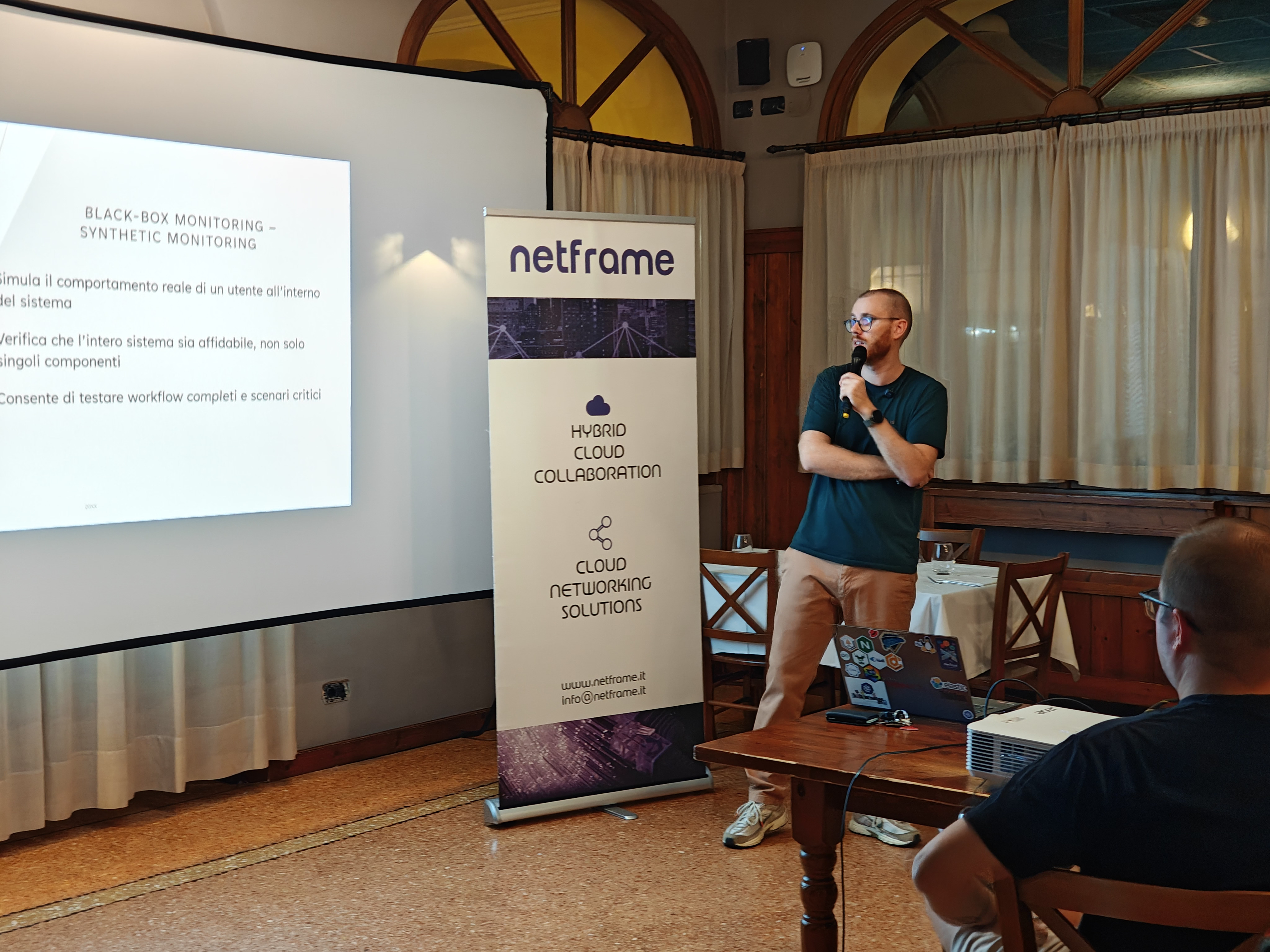 Demo cover: a Modena Fullstack community gathering